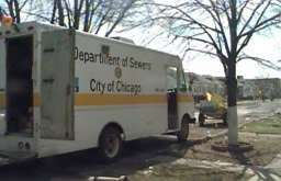 City of Chicago Vehicle Ready to Start Work