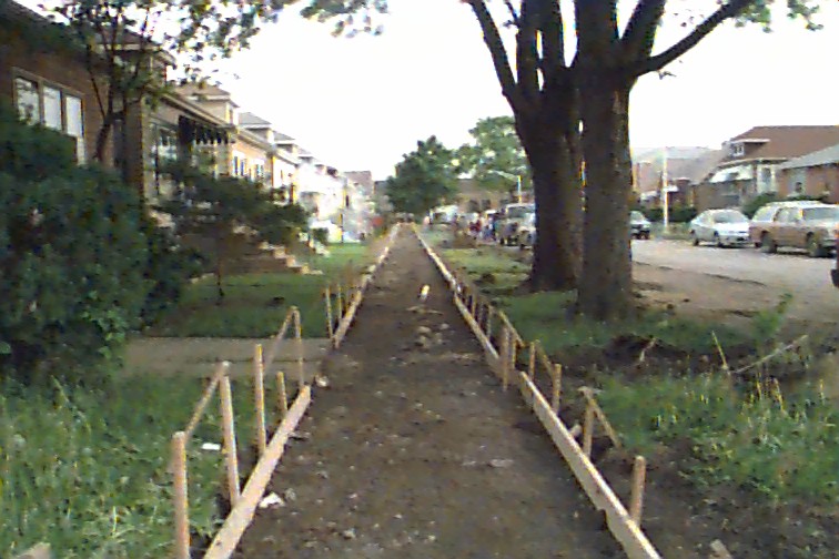 Framing for Sidewalk