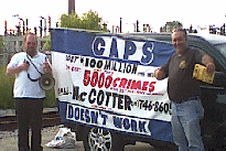 Informational Picket about CAPS and Crime