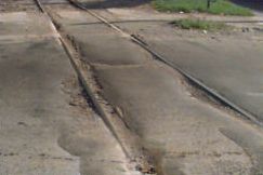 Railroad Crossing looking south