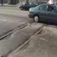 Picture of railroad crossing before Wayne Strnad picket